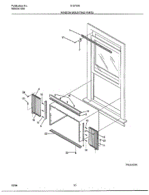 Window Mounting parts for Frigidaire Air Conditioner 5137006A from AppliancePartsPros.com