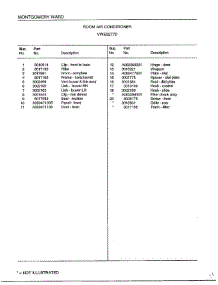 Room Air Conditioner Page 2 parts for Frigidaire Air Conditioner 5277D from AppliancePartsPros.com