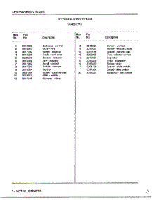 Room Air Conditioner Page 4 parts for Frigidaire Air Conditioner 5277D from AppliancePartsPros.com