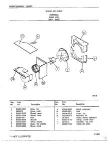 Room Air Conditioner Page 4 parts for Frigidaire Air Conditioner 5263004A from AppliancePartsPros.com