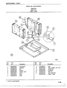 Room Air Conditioner Page 5 parts for Frigidaire Air Conditioner 5263004A from AppliancePartsPros.com