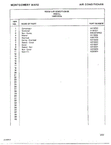 Air Conditioner Page 8 parts for Frigidaire Air Conditioner 5257A from AppliancePartsPros.com