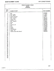 Air Conditioner Page 10 parts for Frigidaire Air Conditioner 5257A from AppliancePartsPros.com