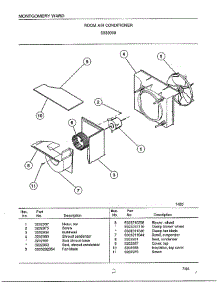 Room Air Conditioner Page 3 parts for Frigidaire Air Conditioner 5338009 from AppliancePartsPros.com