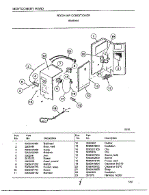 Room Air Conditioner Page 4 parts for Frigidaire Air Conditioner 5338009 from AppliancePartsPros.com