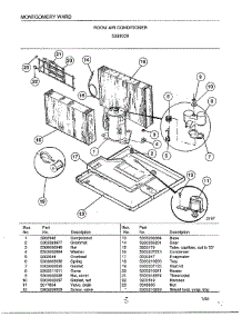 Room Air Conditioner Page 5 parts for Frigidaire Air Conditioner 5338009 from AppliancePartsPros.com