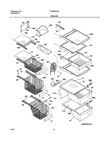 09 - Shelves parts for Frigidaire Refrigerator PLHS267ZAB1 from AppliancePartsPros.com