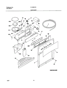 15 - Dispenser parts for Frigidaire Refrigerator PLHS267ZAB1 from AppliancePartsPros.com