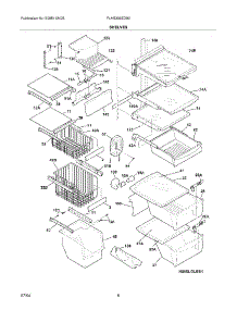 09 - Shelves parts for Frigidaire Refrigerator PLHS239ZDB0 from AppliancePartsPros.com