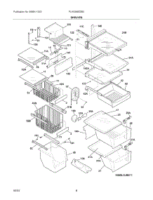 09 - Shelves parts for Frigidaire Refrigerator PLHS269ZDB0 from AppliancePartsPros.com