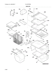 09 - Shelves parts for Frigidaire Refrigerator PLHS67EFSB0 from AppliancePartsPros.com