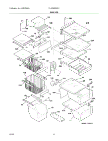 09 - Shelves parts for Frigidaire Refrigerator PLHS39EESS1 from AppliancePartsPros.com