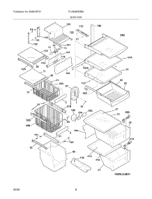 09 - Shelves parts for Frigidaire Refrigerator PLHS68EESB6 from AppliancePartsPros.com