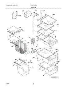 09 - Shelves parts for Frigidaire Refrigerator PLHS67EGSB4 from AppliancePartsPros.com