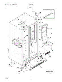07 - Cabinet parts for Frigidaire Refrigerator PLHS69EESS7 from AppliancePartsPros.com