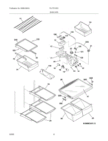 07 - Shelves parts for Frigidaire Refrigerator PLHT219SCK3 from AppliancePartsPros.com