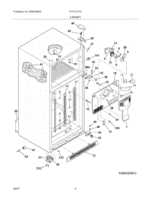 05 - Cabinet parts for Frigidaire Refrigerator PLHT219TCKF from AppliancePartsPros.com
