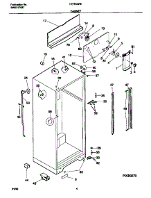 03 - Cabinet parts for Frigidaire Refrigerator TRT18GREW5 from AppliancePartsPros.com