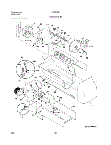 17 - Ice Container parts for Frigidaire Refrigerator PLRS267ZAB1 from AppliancePartsPros.com