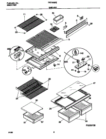 04 - Shelves parts for Frigidaire Refrigerator TRT18GREW5 from AppliancePartsPros.com