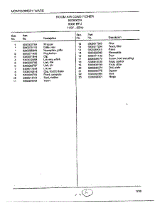 Room Air Conditioner Page 2 parts for Frigidaire Room Air Conditioner 4328002A from AppliancePartsPros.com