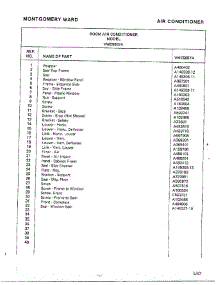 Air Conditioner Page 2 parts for Frigidaire Air Conditioner 5057A from AppliancePartsPros.com