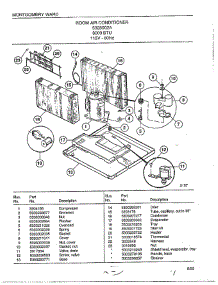 Room Air Conditioner Page 5 parts for Frigidaire Room Air Conditioner 4328002A from AppliancePartsPros.com