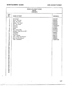 Air Conditioner Page 6 parts for Frigidaire Air Conditioner 5057A from AppliancePartsPros.com