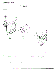 Room Air Conditioner Page 5 parts for Frigidaire Air Conditioner 5118A from AppliancePartsPros.com