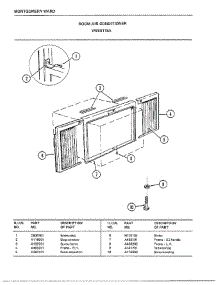 Room Air Conditioner Page 7 parts for Frigidaire Air Conditioner 5118A from AppliancePartsPros.com