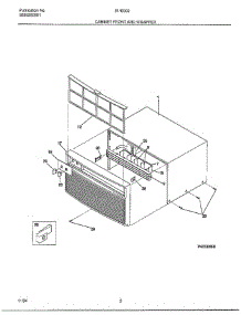 Cabinet Front And Wrapper parts for Frigidaire Air Conditioner 5146002A from AppliancePartsPros.com