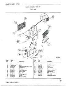 Room Air Conditioner Page 2 parts for Frigidaire Air Conditioner 5149A from AppliancePartsPros.com