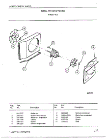 Room Air Conditioner Page 3 parts for Frigidaire Air Conditioner 5149A from AppliancePartsPros.com