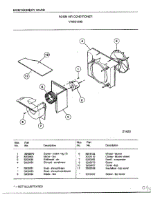 Room Air Conditioner Page 3 parts for Frigidaire Air Conditioner 5169B from AppliancePartsPros.com