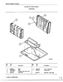 Room Air Conditioner Page 4 parts for Frigidaire Air Conditioner 5169B from AppliancePartsPros.com