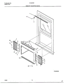 Window Mounting parts for Frigidaire Air Conditioner 5139008E1 from AppliancePartsPros.com