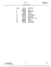 Control parts for Frigidaire Air Conditioner 5174001B from AppliancePartsPros.com