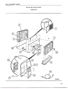 Room Air Conditioner Page 3 parts for Frigidaire Air Conditioner 5187C from AppliancePartsPros.com