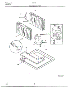 Compressor parts for Frigidaire Air Conditioner 5174001B from AppliancePartsPros.com