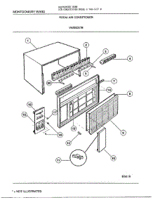 Room Air Conitioner parts for Frigidaire Air Conditioner 5257B from AppliancePartsPros.com