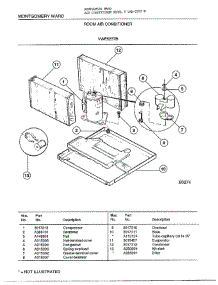 Room Air Conditioner Page 5 parts for Frigidaire Air Conditioner 5257B from AppliancePartsPros.com