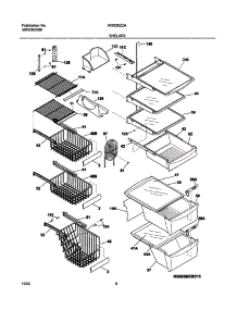 09 - Shelves parts for Frigidaire Refrigerator NGS26ZZAQ5 from AppliancePartsPros.com