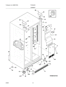 07 - Cabinet parts for Frigidaire Refrigerator PHS6LE6HSB1 from AppliancePartsPros.com