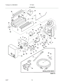 11 - Ice Maker parts for Frigidaire Refrigerator PHT189HKM2 from AppliancePartsPros.com