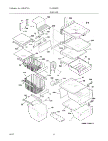 09 - Shelves parts for Frigidaire Refrigerator PLHS239ZDBJ from AppliancePartsPros.com