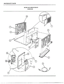 Room Air Conditioner Page 3 parts for Frigidaire Air Conditioner 5167B from AppliancePartsPros.com