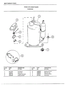 Room Air Conditioner Page 6 parts for Frigidaire Air Conditioner 5167B from AppliancePartsPros.com