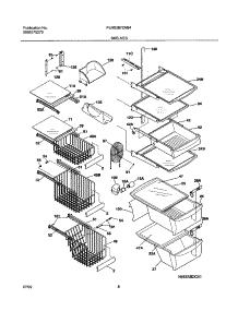 09 - Shelves parts for Frigidaire Refrigerator PLHS267ZAB4 from AppliancePartsPros.com