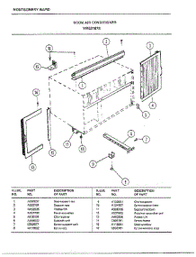 Room Air Conditioner Page 7 parts for Frigidaire Air Conditioner 5167B from AppliancePartsPros.com