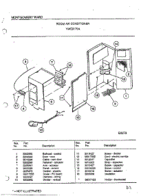 Room Air Conditioner Page 2 parts for Frigidaire Air Conditioner 5179A from AppliancePartsPros.com